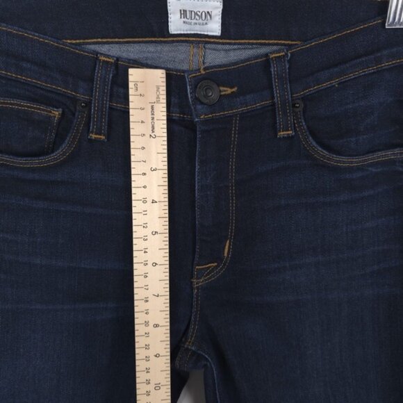 HUDSON USA MADE NICO SUPER SKINNY MIDRISE Jeans RUFF WM407DIV Size 27 - Picture 4 of 12